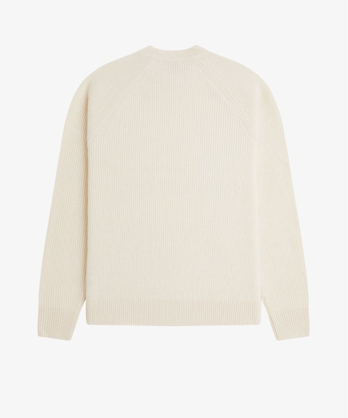FRED PERRY(フレッドペリー)の「Lambswool Raglan Jumper/ラムウールラグランスリーブニット(ニット/セーター・メンズ・グリーン/グレー/オフホワイト/イエロー・S/M/L)」の22枚目の写真