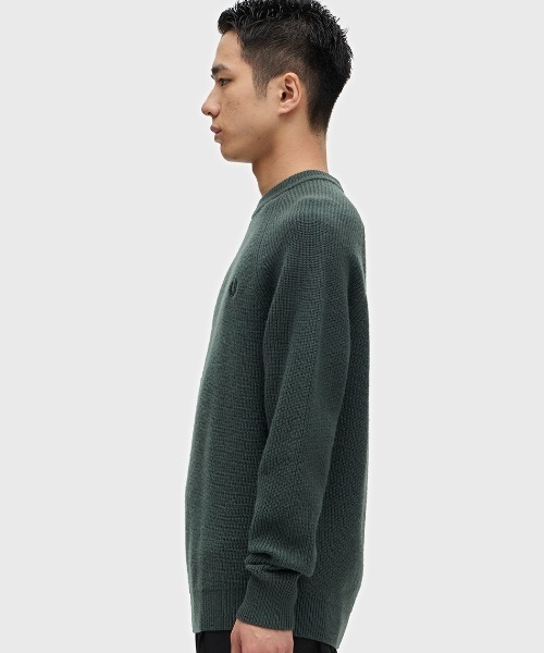 超希少FRED PERRY ウールセーター M グリーン 超希少FRED PERRY ウール