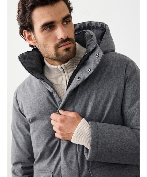 BANANA REPUBLIC FACTORY STORE(バナナリパブリック ファクトリーストア)の「◆BANANA REPUBLIC FACTORY STORE フーデッドパファー(ダウンジャケット/コート・メンズ・グレー/オリーブ・S/M/L/XL)」の6枚目の写真