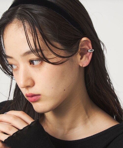 green label relaxing(グリーンレーベルリラクシング)の「【WEB限定】2本セット イヤーカフ(キュービックジルコニア) / イヤカフ(イヤーカフ・レディース・シルバー/ゴールド・FREE)」の8枚目の写真