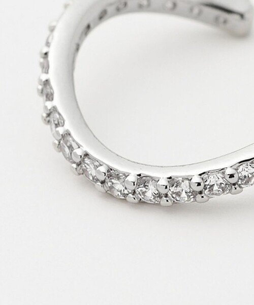 green label relaxing(グリーンレーベルリラクシング)の「【WEB限定】2本セット イヤーカフ(キュービックジルコニア) / イヤカフ(イヤーカフ・レディース・シルバー/ゴールド・FREE)」の10枚目の写真