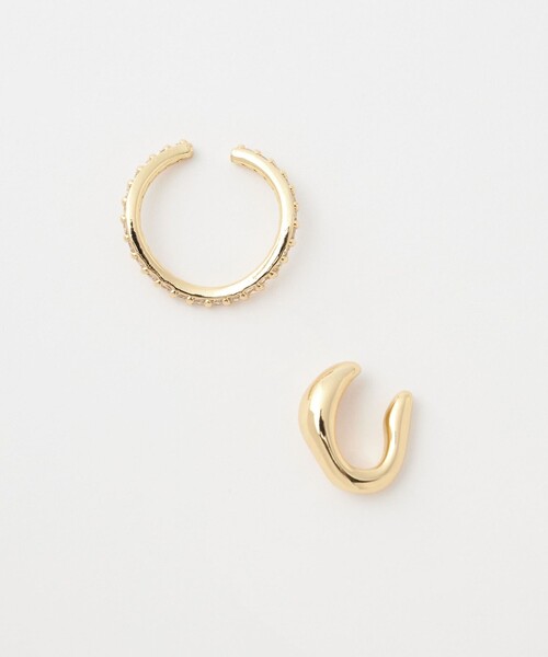 green label relaxing(グリーンレーベルリラクシング)の「【WEB限定】2本セット イヤーカフ(キュービックジルコニア) / イヤカフ(イヤーカフ・レディース・シルバー/ゴールド・FREE)」の18枚目の写真