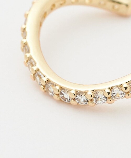 green label relaxing(グリーンレーベルリラクシング)の「【WEB限定】2本セット イヤーカフ(キュービックジルコニア) / イヤカフ(イヤーカフ・レディース・シルバー/ゴールド・FREE)」の19枚目の写真