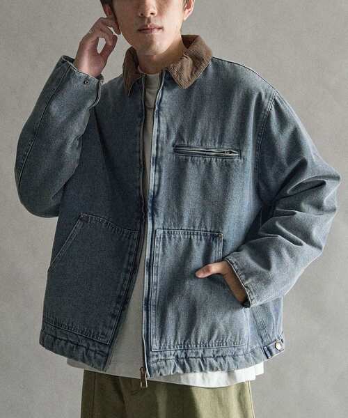 CRAFT STANDARD BOUTIQUE（クラフトスタンダードブティック）の「デトロイトジャケット（ブルゾン・メンズ・ブラック/インディゴブルー/キャメル・M/L）」の4枚目の写真