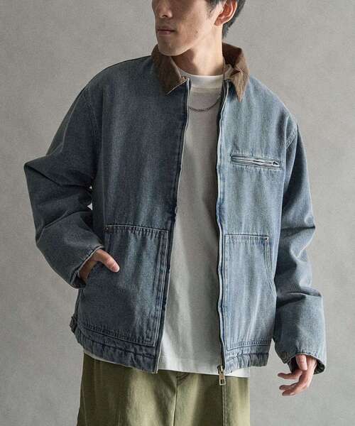 CRAFT STANDARD BOUTIQUE（クラフトスタンダードブティック）の「デトロイトジャケット（ブルゾン・メンズ・ブラック/インディゴブルー/キャメル・M/L）」の5枚目の写真