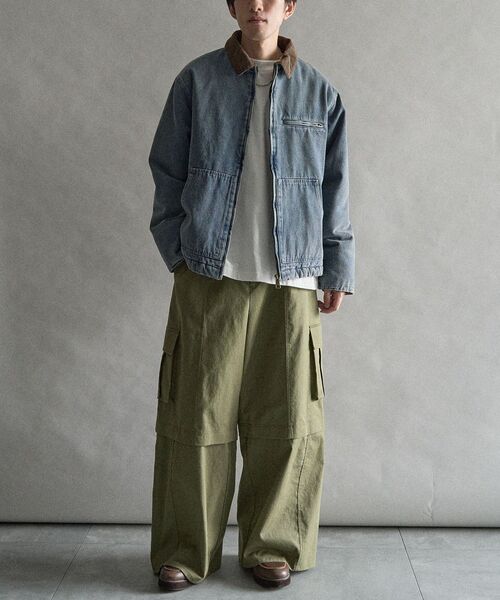 CRAFT STANDARD BOUTIQUE（クラフトスタンダードブティック）の「デトロイトジャケット（ブルゾン・メンズ・ブラック/インディゴブルー/キャメル・M/L）」の8枚目の写真