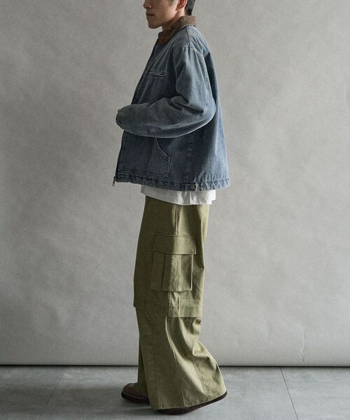 CRAFT STANDARD BOUTIQUE（クラフトスタンダードブティック）の「デトロイトジャケット（ブルゾン・メンズ・ブラック/インディゴブルー/キャメル・M/L）」の9枚目の写真