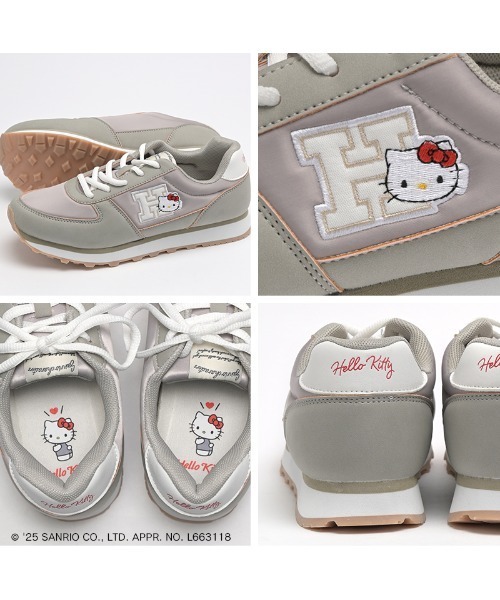 sanrio（サンリオ）の「sanrio/サンリオ レトロ スニーカー 「ハローキティ、マイメロディ、シナモロール、クロミ」（スニーカー・レディース・ブラック/グレー/ネイビー/ベージュ/イエロー・23.0cm/23.5cm/24.0cm/24.5cm/22.5cm）」の9枚目の写真