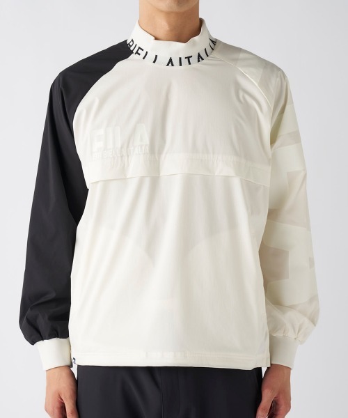FILA GOLF(フィラゴルフ )の「【FILA GOLF:フィラゴルフ】モックネックプルオーバー ゴルフ アウトドア 撥水(その他トップス・メンズ・オフホワイト/グレー/ブラック・LARGE/X-LARGE/XX-LARGE/MEDIUM)」の4枚目の写真