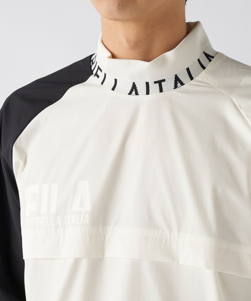 FILA GOLF(フィラゴルフ )の「【FILA GOLF:フィラゴルフ】モックネックプルオーバー ゴルフ アウトドア 撥水(その他トップス・メンズ・オフホワイト/グレー/ブラック・LARGE/X-LARGE/XX-LARGE/MEDIUM)」の7枚目の写真