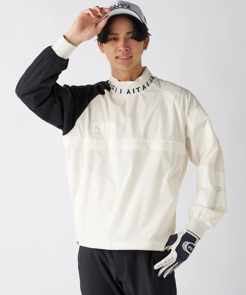 FILA GOLF(フィラゴルフ )の「【FILA GOLF:フィラゴルフ】モックネックプルオーバー ゴルフ アウトドア 撥水(その他トップス・メンズ・オフホワイト/グレー/ブラック・LARGE/X-LARGE/XX-LARGE/MEDIUM)」の12枚目の写真