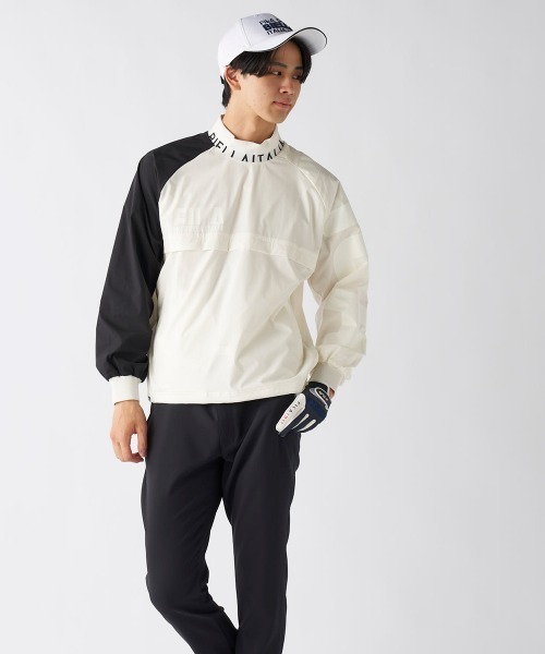 FILA GOLF(フィラゴルフ )の「【FILA GOLF:フィラゴルフ】モックネックプルオーバー ゴルフ アウトドア 撥水(その他トップス・メンズ・オフホワイト/グレー/ブラック・LARGE/X-LARGE/XX-LARGE/MEDIUM)」の14枚目の写真