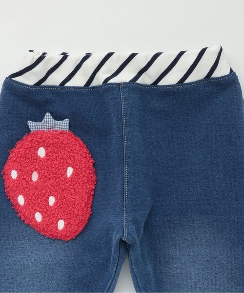baby cheer(ベイビーチアー)の「イチゴポケットパンツ(その他パンツ・キッズ・ネイビー・110cm/120cm/100cm/90cm/80cm)」の3枚目の写真