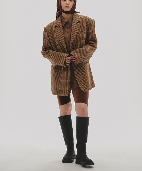 TODAYFUL（トゥデイフル）の「TODAYFUL Wool100% Check Jacket 12420109（その他アウター・レディース・ブラウン・38/36）」の8枚目の写真