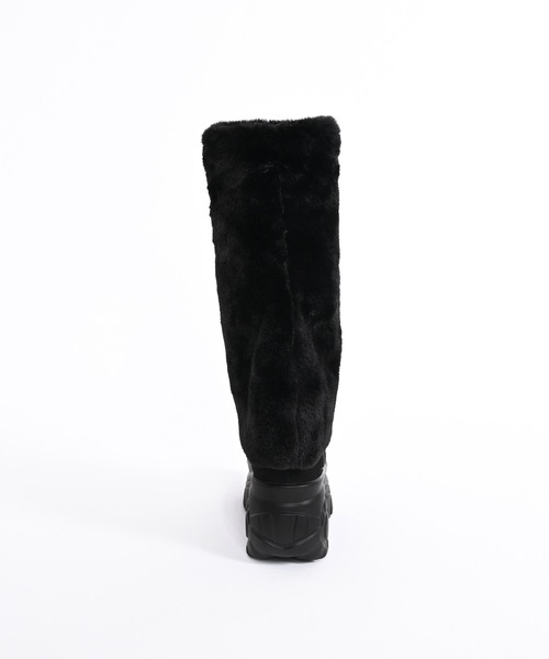 Narcissus(ナルシス)の「厚底ファーロングブーツ 《動画あり》(ブーツ・レディース・ブラック・M/L/XL)」の9枚目の写真