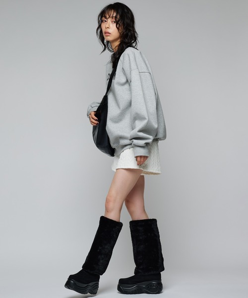 Narcissus(ナルシス)の「厚底ファーロングブーツ 《動画あり》(ブーツ・レディース・ブラック・M/L/XL)」の4枚目の写真