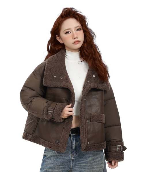 ぼ*る様 CHAPS レザーアウター ボア付き org.jpg