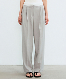 MINIMAL LONG PINTUCK SLACKS_GRAY