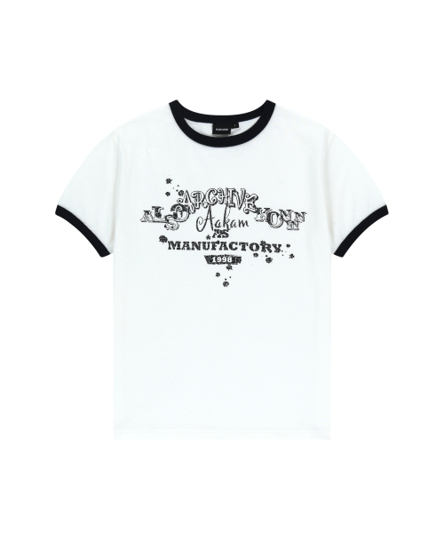 AAKAM(アーカム)の「VTG Ink Ringer Top (Ivory)(Tシャツ/カットソー・レディース・その他・1/2)」の1枚目の写真