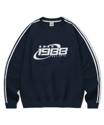 1988サークルロゴスウェットシャツ-ネイビー