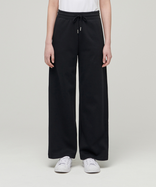 MUSINSA STANDARD WOMAN(ムシンサスタンダードウーマン)の「ウーマンズフラットテリーワイドラウンジスウェットパンツ【ブラック】(スウェットパンツ・レディース・その他・SMALL/MEDIUM/LARGE/X-SMALL)」の2枚目の写真