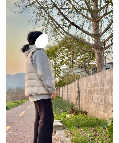 MUSINSA STANDARD WOMAN(ムシンサスタンダードウーマン)の「ウーマンズフラットテリーワイドラウンジスウェットパンツ【ブラック】(スウェットパンツ・レディース・その他・SMALL/MEDIUM/LARGE/X-SMALL)」の10枚目の写真