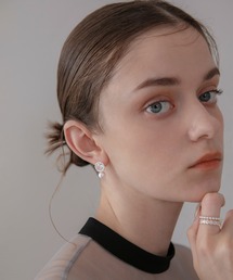 【LEJA】パールラウンドビジューピアス結婚式 パーティー 成人式 二次会 同窓会 お呼ばれ オケージョン 20代 30代