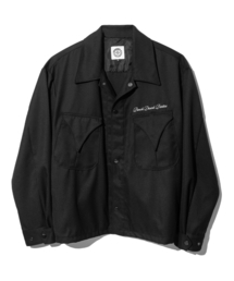 PUNCH DRUNK PARTIES（パンチドランクパーティーズ）の「Embroidered Shirt Jacket (BLACK)（テーラードジャケット）」