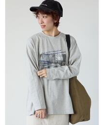 フォトプリントロングTシャツ