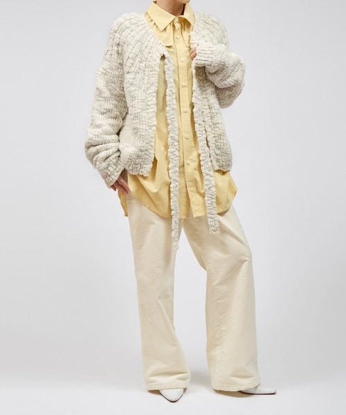 yuumiARIA（ユウミアリア）の「RIBBON KNIT　リボンニット（ニット/セーター・レディース・ホワイト・FREE）」の3枚目の写真