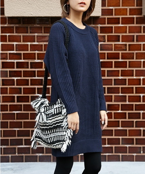 SLY（スライ）の「SWELL MG OP-S（ワンピース・レディース・ブラック/ブラウン/ネイビー・1/2）」の3枚目の写真