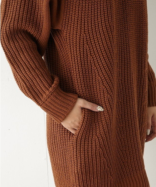 SLY（スライ）の「SWELL MG OP-S（ワンピース・レディース・ブラック/ブラウン/ネイビー・1/2）」の4枚目の写真