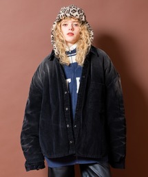 a.p.o.v.（エーピーオービー）の「a.p.o.v. ヴィンテージ加工コーデュロイオーバーサイズ中綿ワークジャケット（ダウンジャケット/コート）」