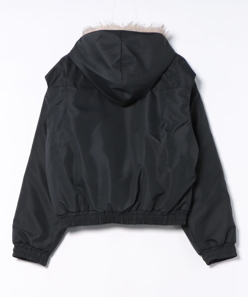 おしゃれスタ（オシャレスタ）の「ファーフーディーブルゾン（ブルゾン・レディース・ブラック/グレー・XL/M/L/S）」の14枚目の写真