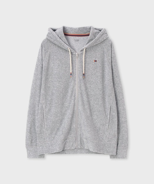 Paul Smith(ポールスミス)の「【リラクシングウェア】アーティストストライプポイント パーカ【853292 7129XL】(パーカー・メンズ・グリーン/ブラック/グレー・X-LARGE)」の3枚目の写真