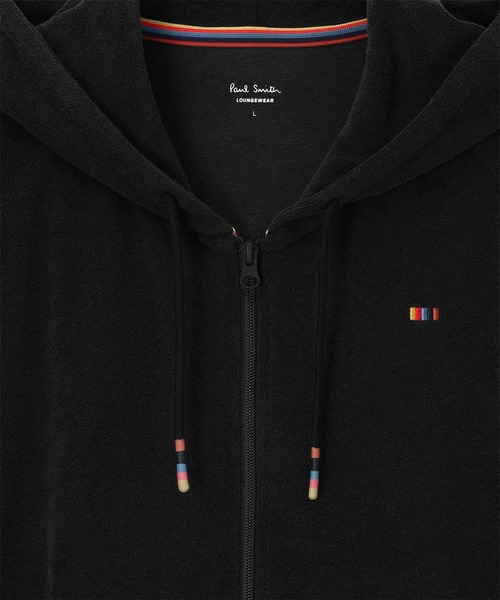 Paul Smith(ポールスミス)の「【リラクシングウェア】アーティストストライプポイント パーカ【853292 7129XL】(パーカー・メンズ・グリーン/ブラック/グレー・X-LARGE)」の8枚目の写真