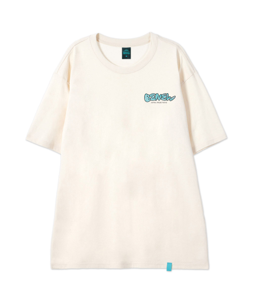 ASTRAL PROJECTION（アストラルプロジェクション）の「[ビ ニュー]コットンルーズフィット半袖Tシャツ_バターミルク（Tシャツ/カットソー・メンズ・その他・LARGE/MEDIUM/X-LARGE/XX-LARGE）」の2枚目の写真