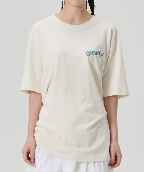 ASTRAL PROJECTION（アストラルプロジェクション）の「[ビ ニュー]コットンルーズフィット半袖Tシャツ_バターミルク（Tシャツ/カットソー・メンズ・その他・LARGE/MEDIUM/X-LARGE/XX-LARGE）」の5枚目の写真