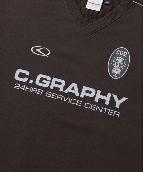 codegraphy(コードグラフィー)の「24H Track V-neck Man to Man CBEWUTL020(スウェット・メンズ・ブラウン/ネイビー/ヘザーグレー/ブラック・SMALL/MEDIUM/LARGE)」の8枚目の写真