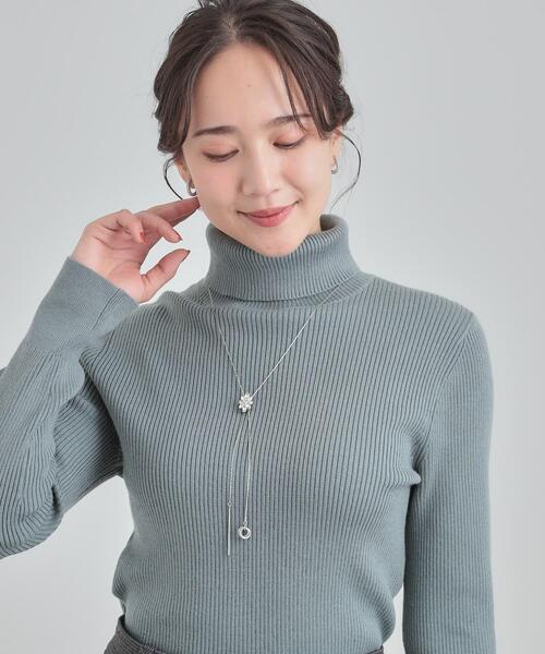 SHOO・LA・RUE（シューラルー）の「キラキラループタイネックレス（ネックレス・レディース・シルバー/ゴールド・00）」の3枚目の写真