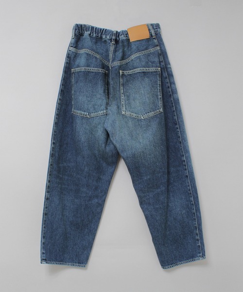 RNA-N（アールエヌエーエヌ）の「R4419 ルーズテーパードクロップド（デニムパンツ・レディース・ダークインディゴブルー/ライトインディゴブルー・MEDIUM/SMALL）」の8枚目の写真