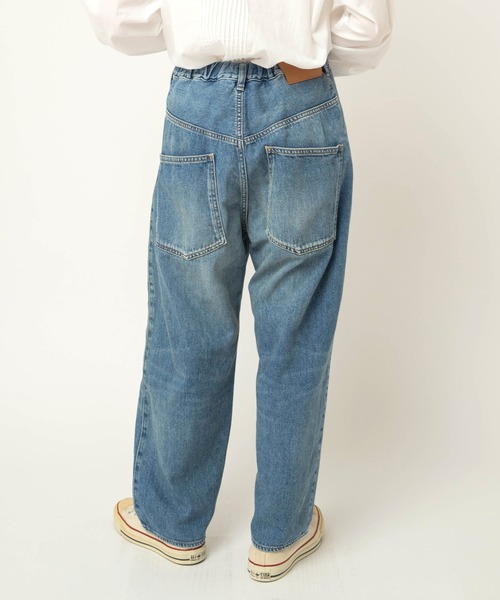 RNA-N（アールエヌエーエヌ）の「R4419 ルーズテーパードクロップド（デニムパンツ・レディース・ダークインディゴブルー/ライトインディゴブルー・MEDIUM/SMALL）」の12枚目の写真