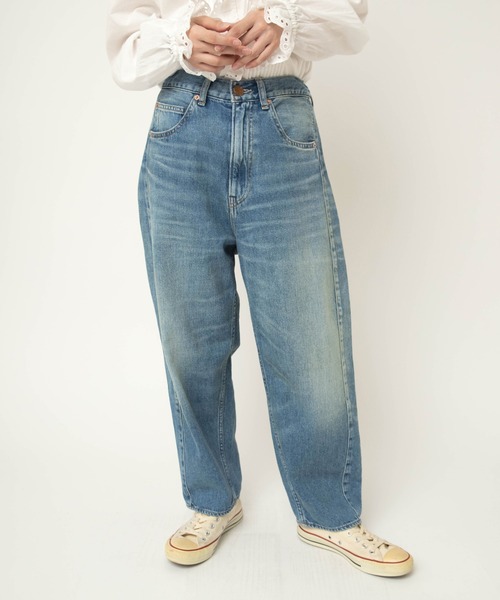 RNA-N（アールエヌエーエヌ）の「R4419 ルーズテーパードクロップド（デニムパンツ・レディース・ダークインディゴブルー/ライトインディゴブルー・MEDIUM/SMALL）」の10枚目の写真