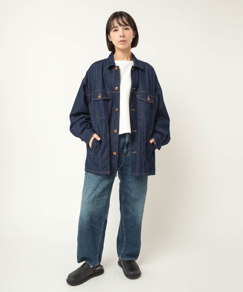 RNA-N（アールエヌエーエヌ）の「R4419 ルーズテーパードクロップド（デニムパンツ・レディース・ダークインディゴブルー/ライトインディゴブルー・MEDIUM/SMALL）」の15枚目の写真