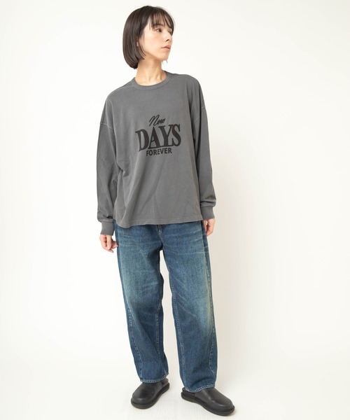 RNA-N（アールエヌエーエヌ）の「R4419 ルーズテーパードクロップド（デニムパンツ・レディース・ダークインディゴブルー/ライトインディゴブルー・MEDIUM/SMALL）」の14枚目の写真