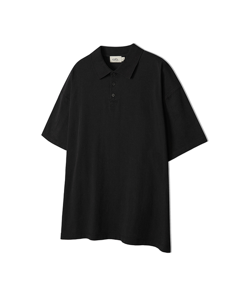 COSTUME O’CLOCK(コスチュームオクロック)の「ピグメント切開カラーショートスリーブTシャツ3 COLOR COOSTS258(ポロシャツ・メンズ・ブラック/ダークグレー/ブラック×ホワイト・MEDIUM/LARGE/SMALL)」の1枚目の写真