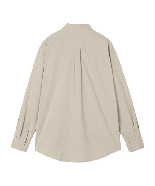 PRAIRIE(KR)(プレーリー)の「コンフォートシャドウストライプシャツ(ベージュ)(シャツ/ブラウス・メンズ・ベージュ・MEDIUM/LARGE)」の7枚目の写真