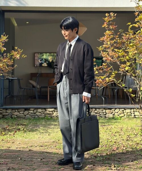 PRAIRIE(KR)(プレーリー)の「コンフォートシャドウストライプシャツ(ベージュ)(シャツ/ブラウス・メンズ・ベージュ・MEDIUM/LARGE)」の3枚目の写真