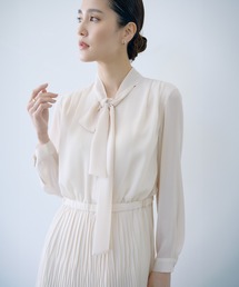 ジョーゼットシフォンプリーツワンピース/26SS