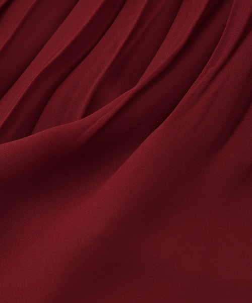 ROPE'（ロペ）の「ジョーゼットシフォンプリーツワンピース/26SS（ワンピース・レディース・ベージュ/ネイビー/ワイン・36/38）」の10枚目の写真